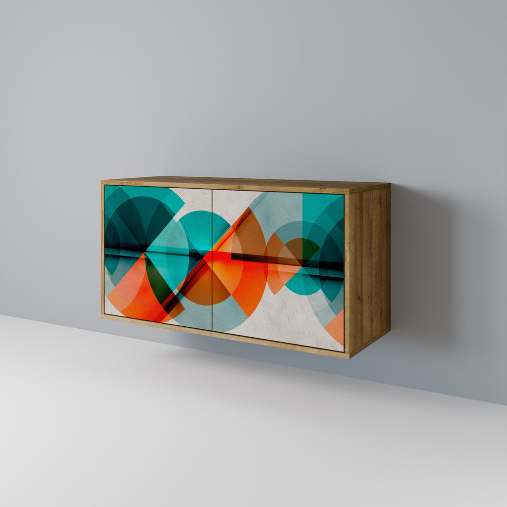 CIRCULAR RHAPSODY 2-Door Sideboard in Oak Effect