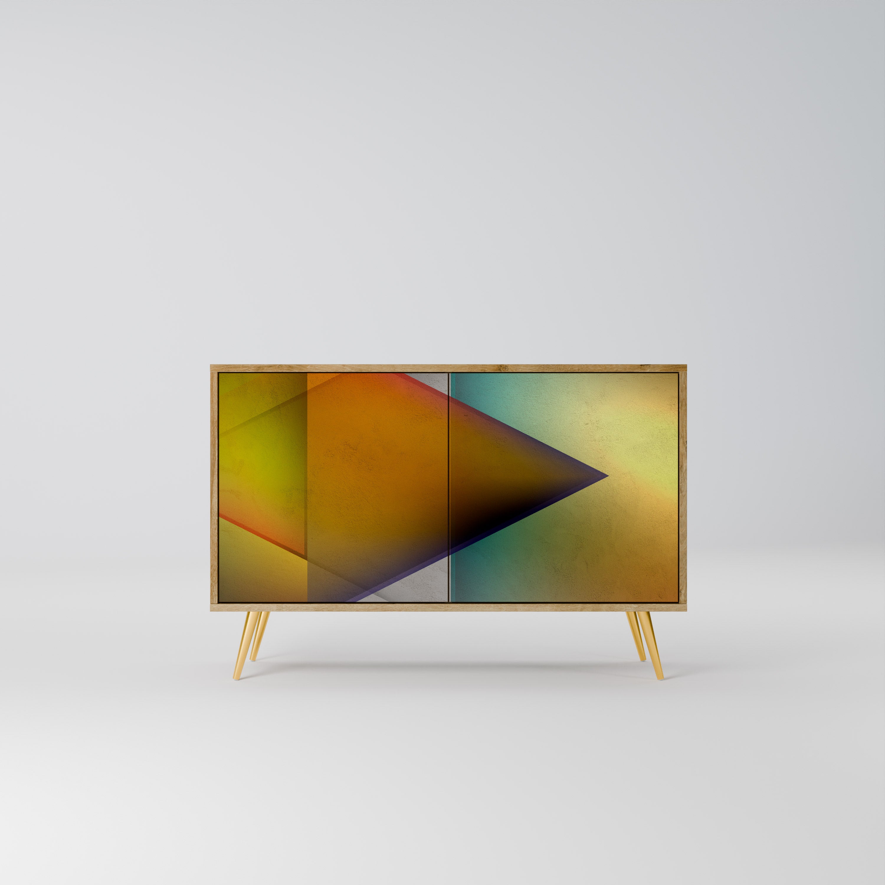 PIERCING SHARPNESS 2-Door Sideboard in Oak Effect