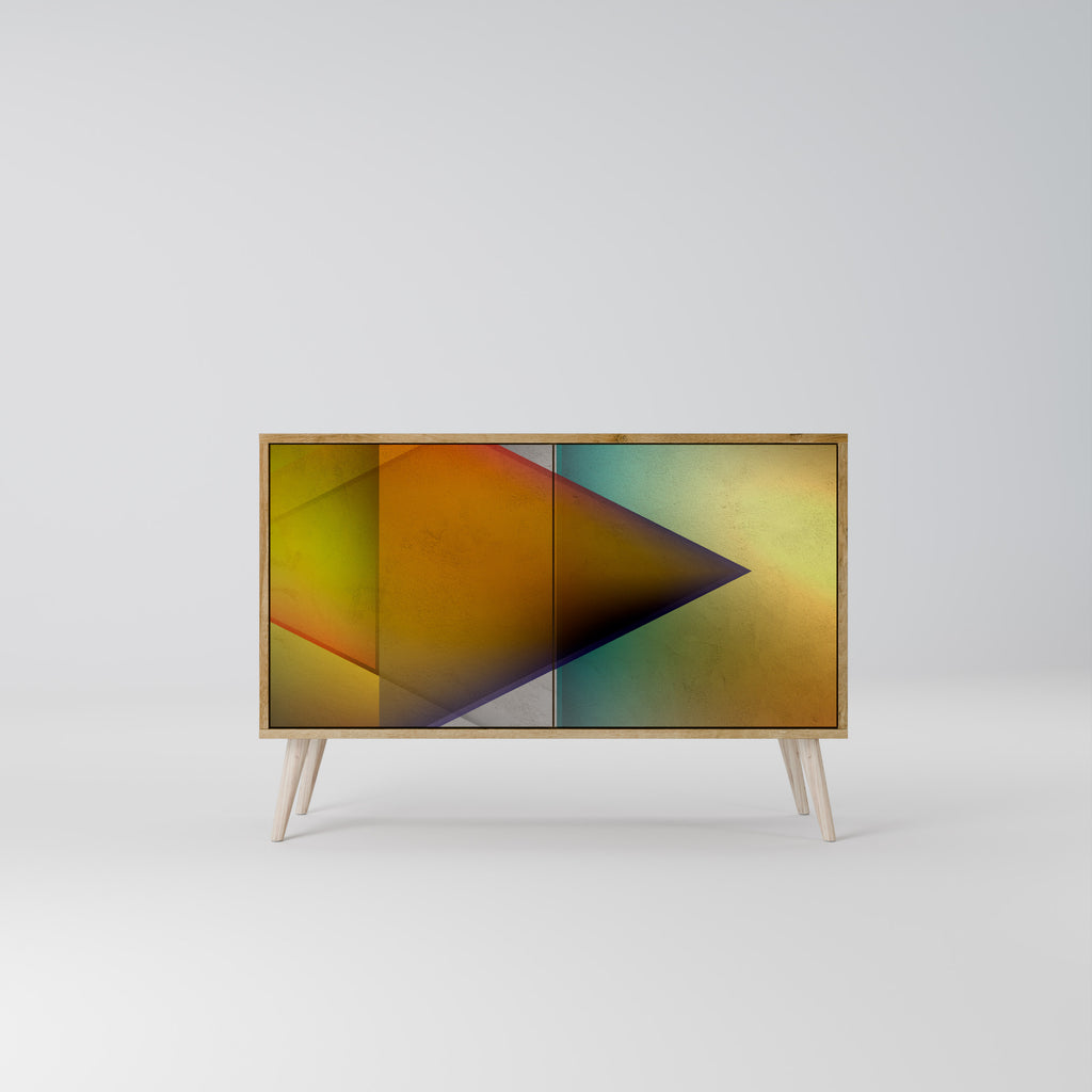 PIERCING SHARPNESS 2-Door Sideboard in Oak Effect