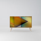 PIERCING SHARPNESS Aparador de 2 Puertas en Efecto Roble