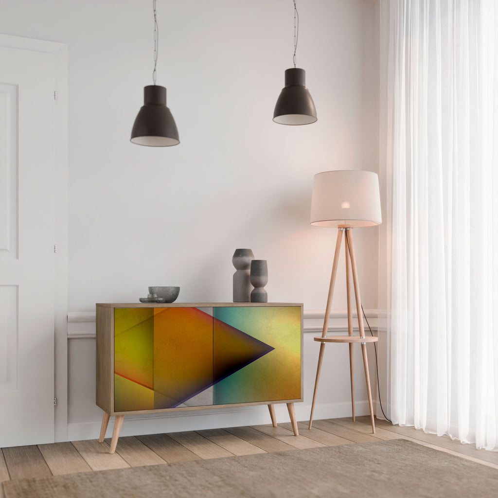 PIERCING SHARPNESS 2-Door Sideboard in Oak Effect