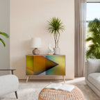 PIERCING SHARPNESS Aparador de 2 Puertas en Efecto Roble