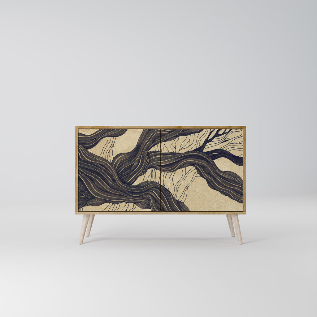 UNIFIED FRAGMENTS 2-Door Sideboard in Oak Effect