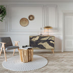 UNIFIED FRAGMENTS Aparador de 2 Puertas en Efecto Roble