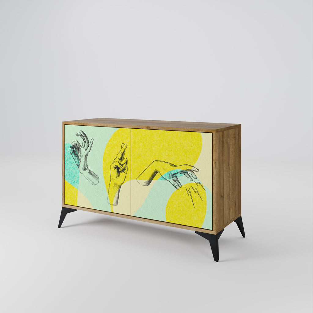 BODY LANGUAGE 2-Door Sideboard in Oak Effect