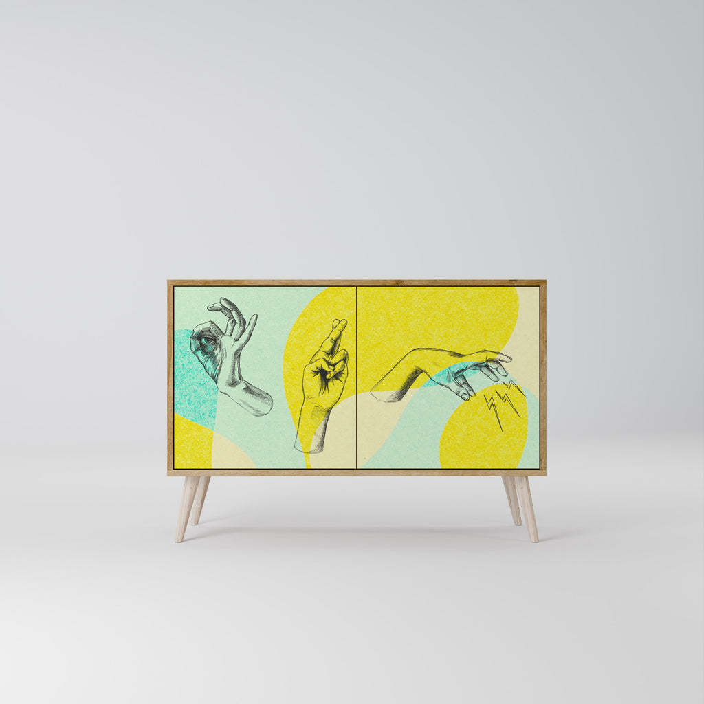 BODY LANGUAGE 2-Door Sideboard in Oak Effect