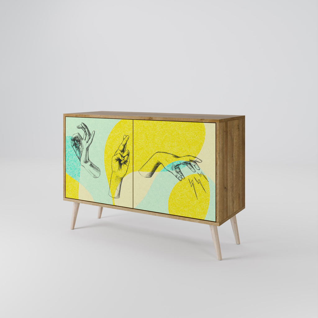 BODY LANGUAGE 2-Door Sideboard in Oak Effect