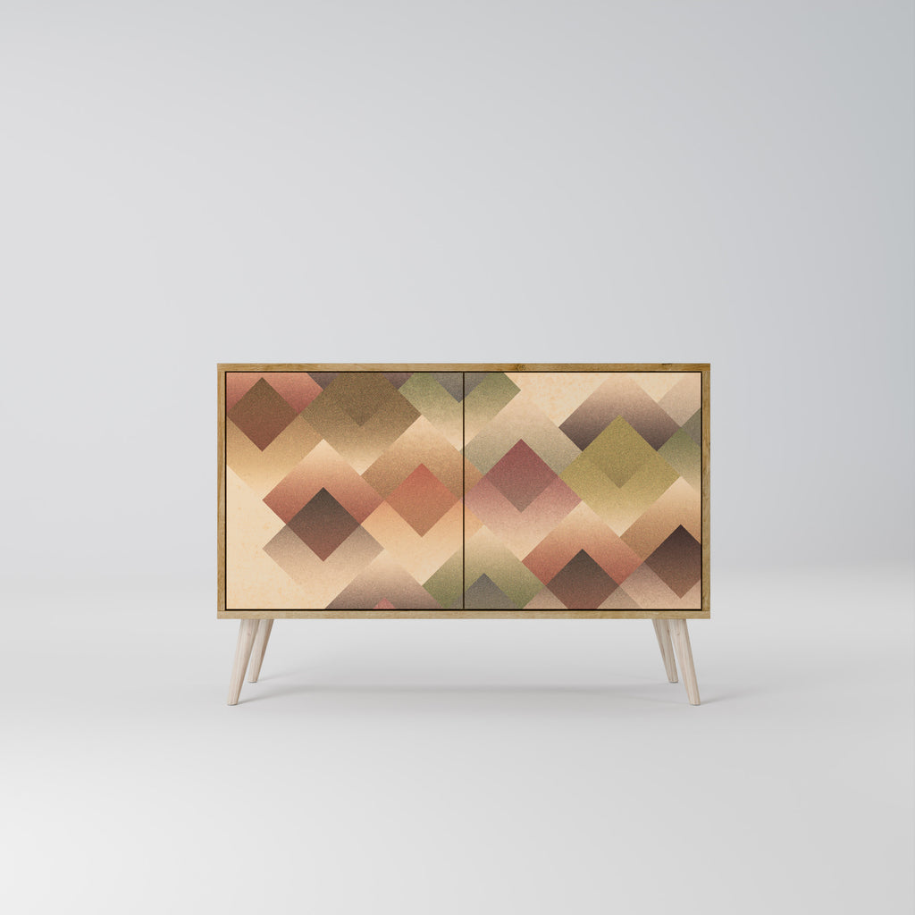 GEOMETRIC FUSION 2-Door Sideboard in Oak Effect