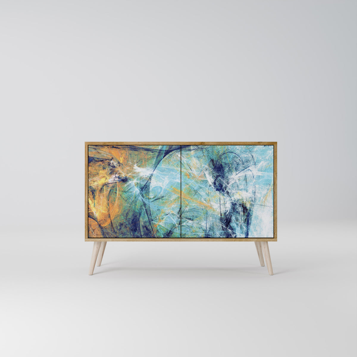 ABSTRACT THOUGHTS Aparador de 2 Puertas