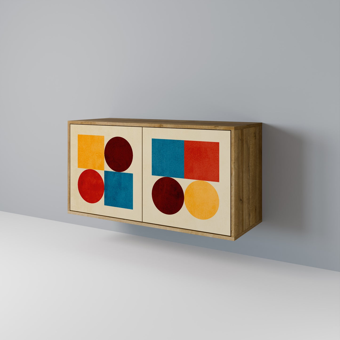 GEOMETRIC PUZZLE Aparador de 2 Puertas