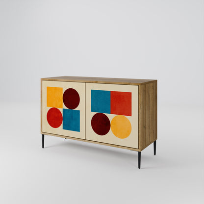 GEOMETRIC PUZZLE Aparador de 2 Puertas
