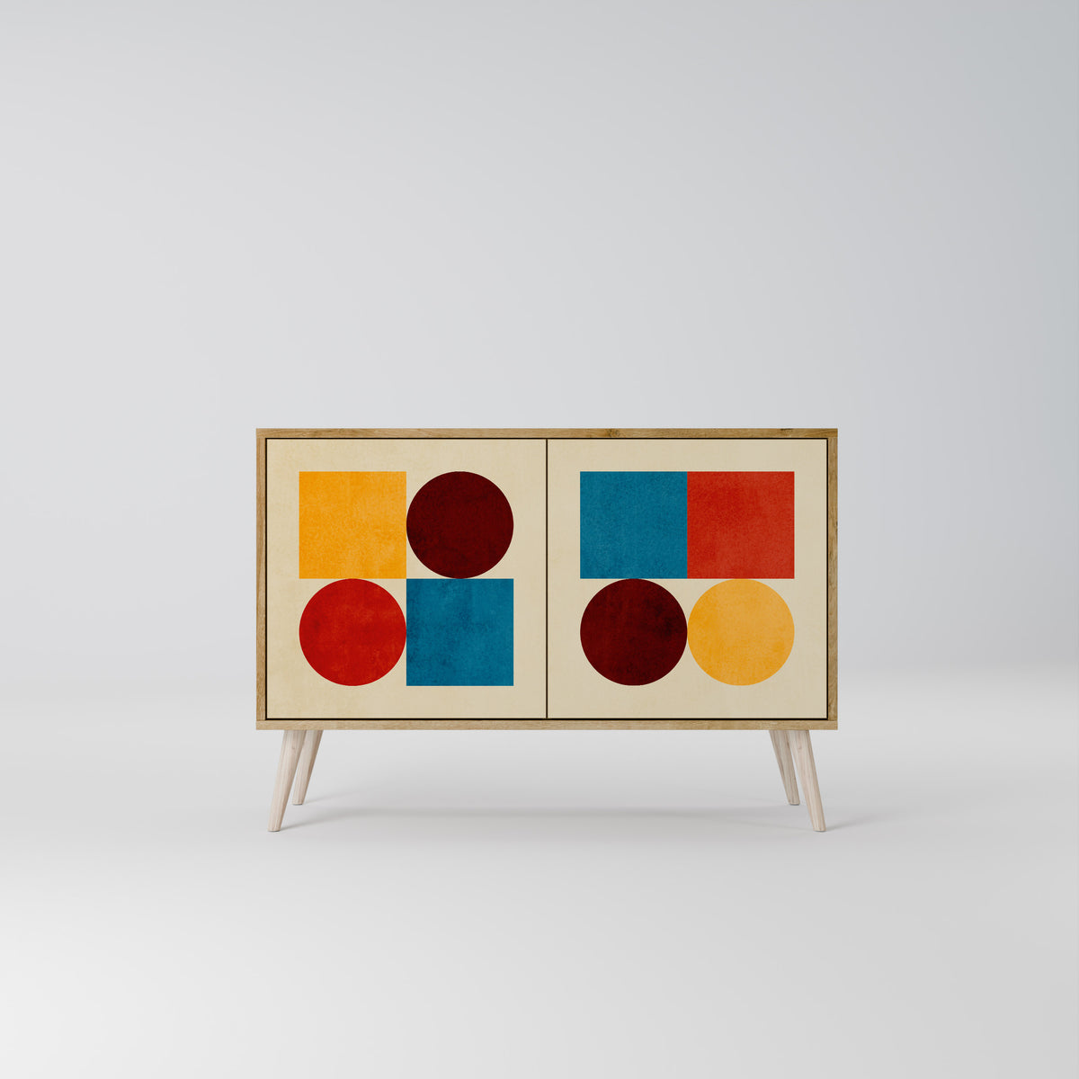 GEOMETRIC PUZZLE Aparador de 2 Puertas