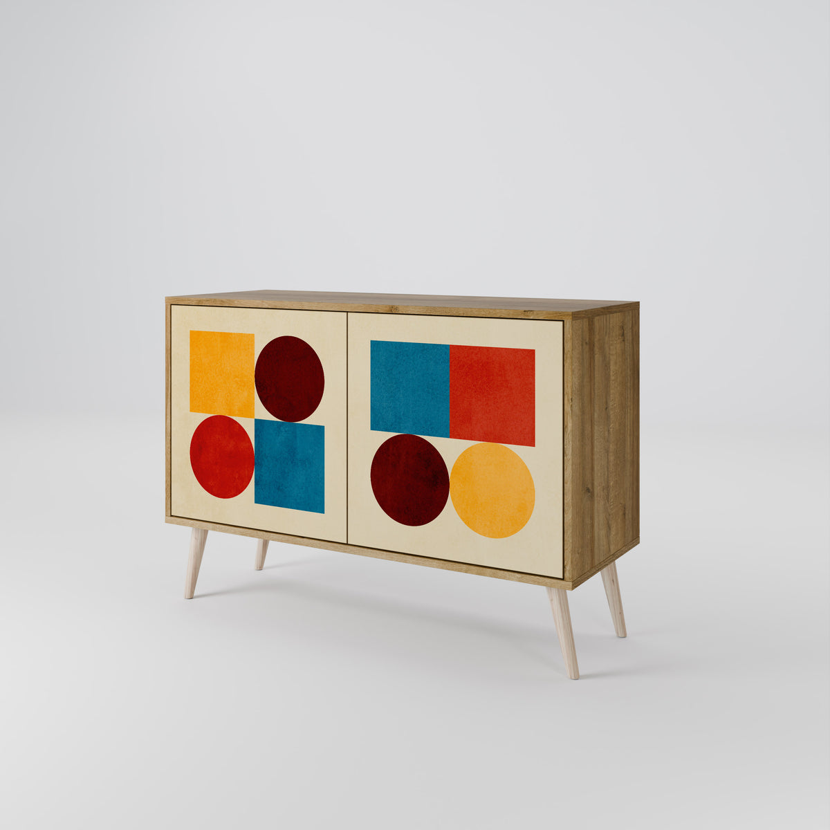 GEOMETRIC PUZZLE Aparador de 2 Puertas