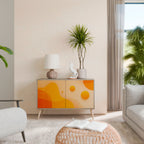 ORANGE ARRANGEMENT Aparador de 2 Puertas en Efecto Roble