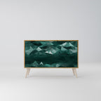 POLYGONAL FLOATING 2-Door Sideboard in Oak Effect