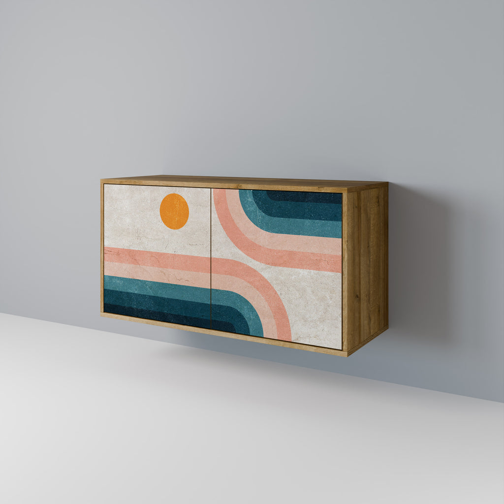 TWO HALVES 2-Door Sideboard in Oak Effect