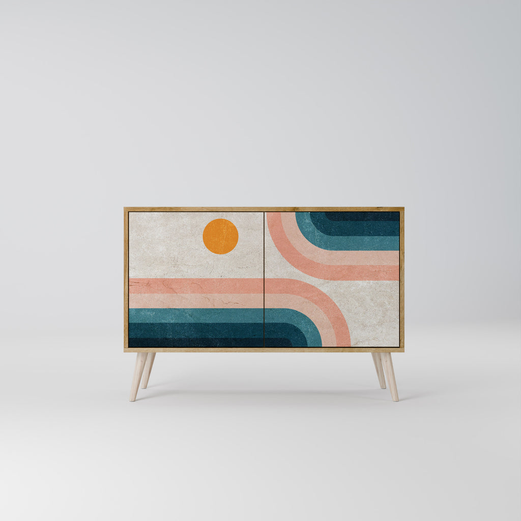 TWO HALVES 2-Door Sideboard in Oak Effect