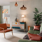 TWO HALVES Aparador de 2 Puertas en Efecto Roble