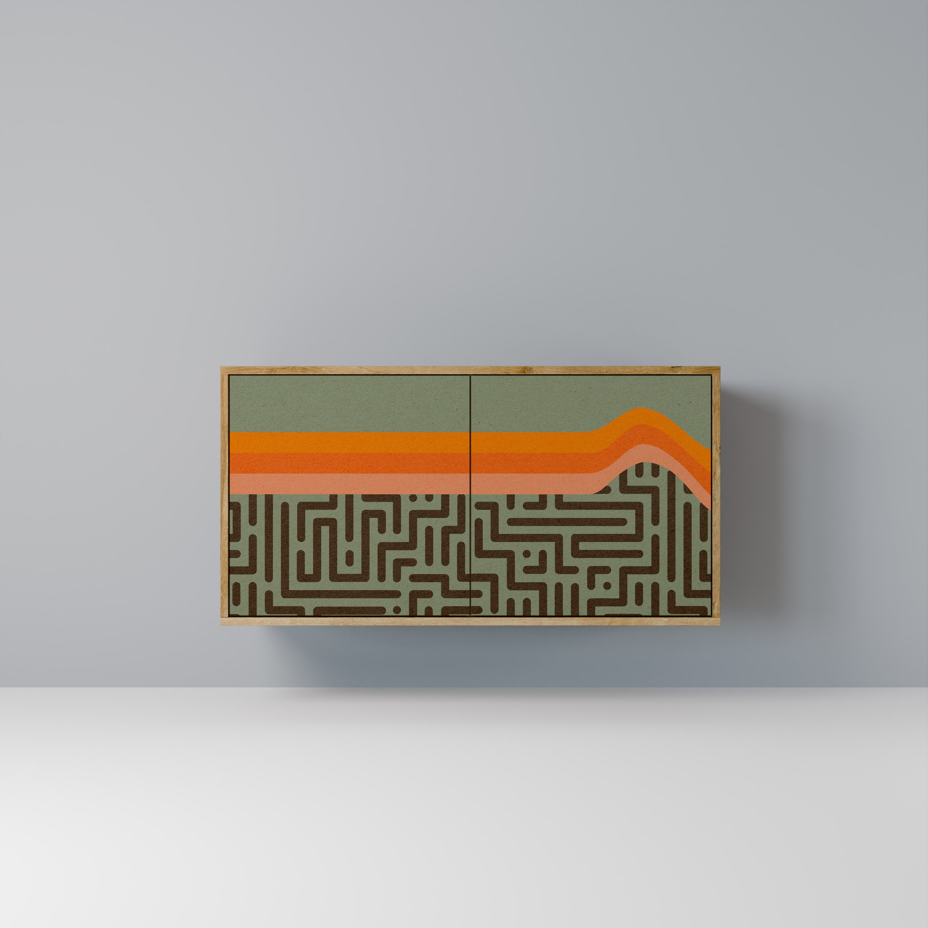 SIMPLE SOLUTIONS 2-Door Sideboard in Oak Effect