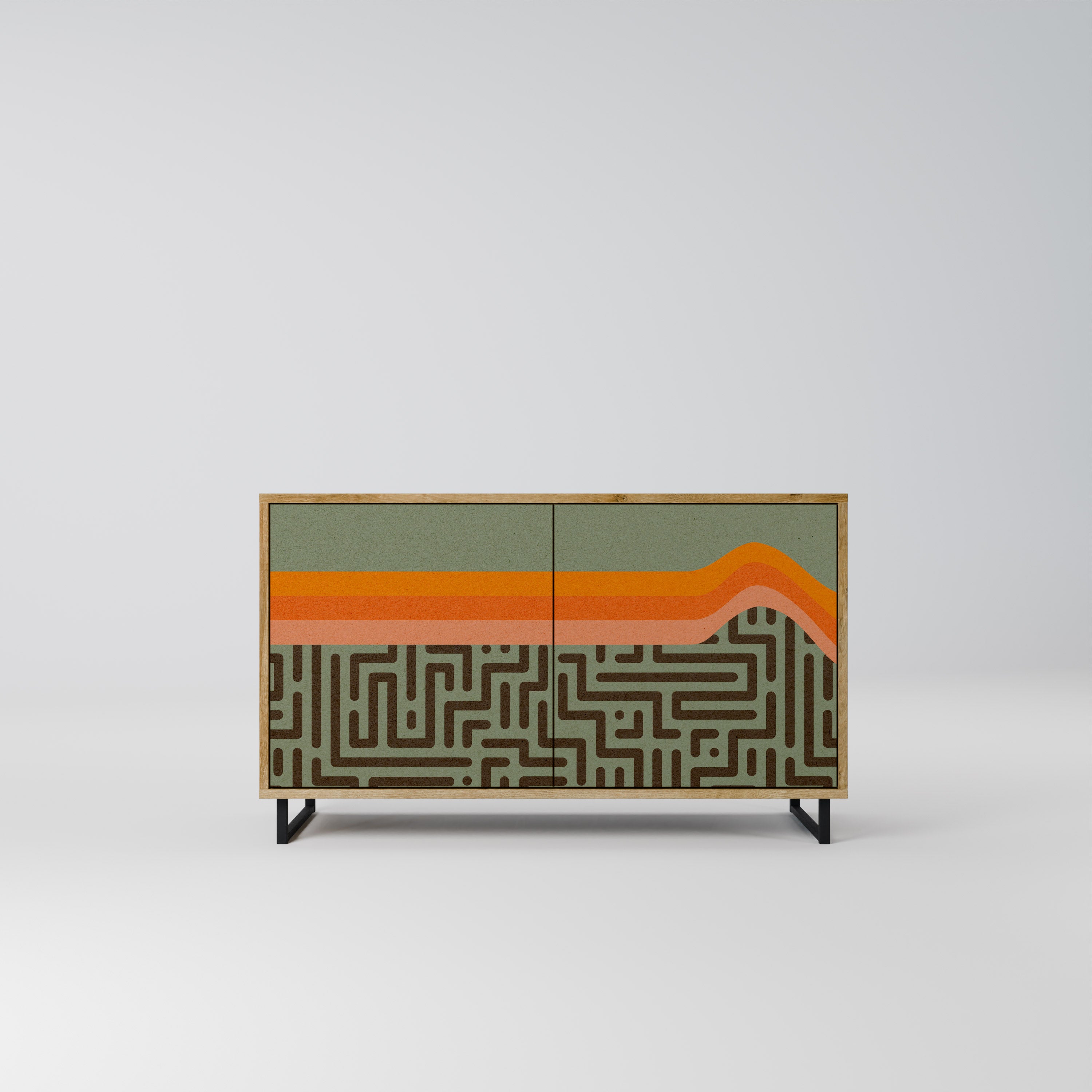 SIMPLE SOLUTIONS 2-Door Sideboard in Oak Effect