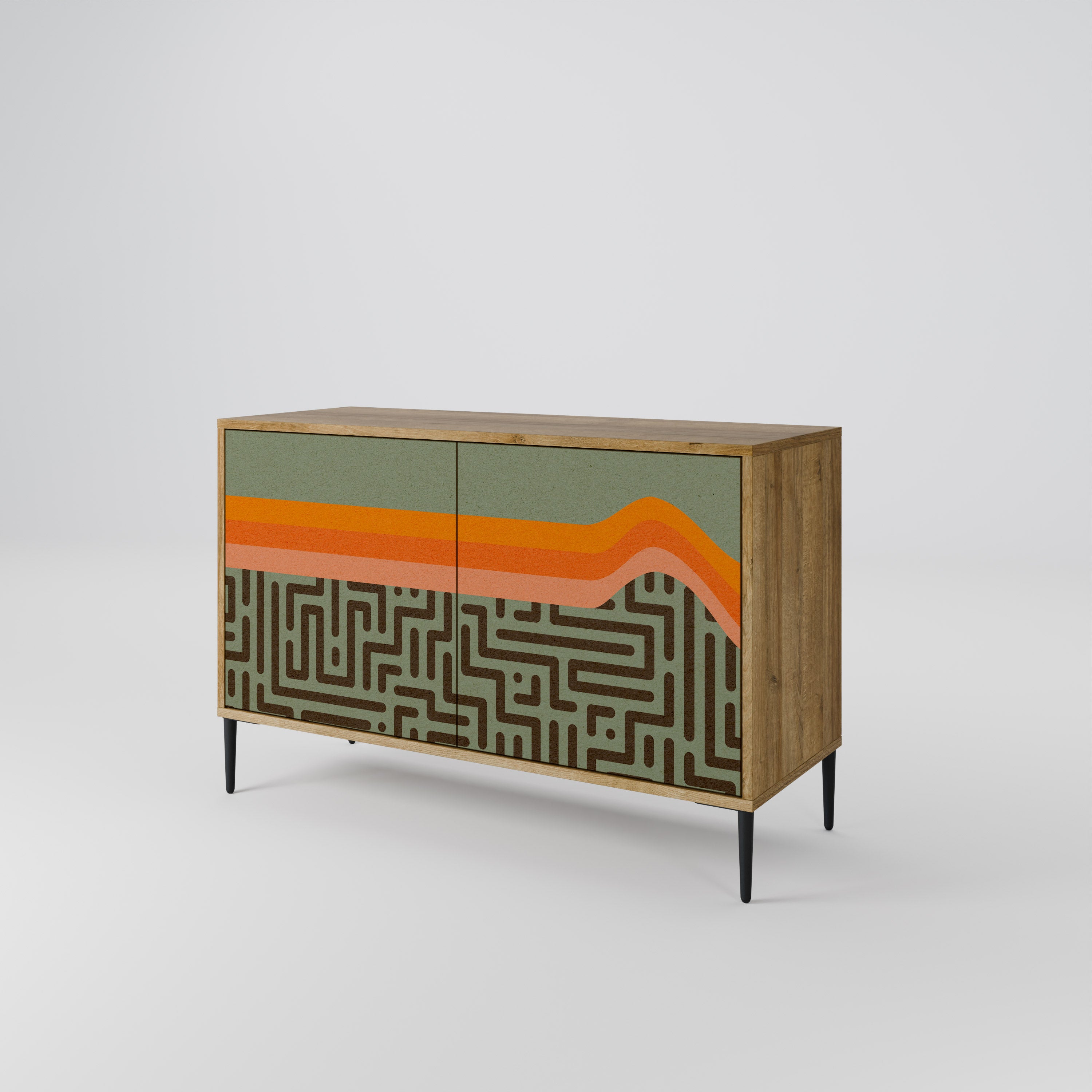 SIMPLE SOLUTIONS 2-Door Sideboard in Oak Effect