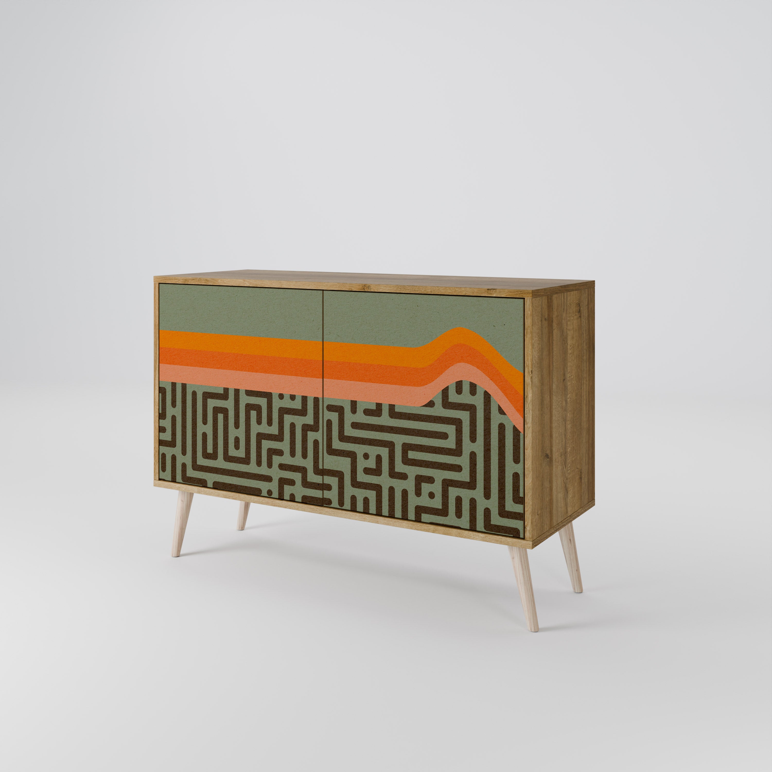 SIMPLE SOLUTIONS 2-Door Sideboard in Oak Effect