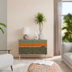 SIMPLE SOLUTIONS Aparador de 2 Puertas en Efecto Roble