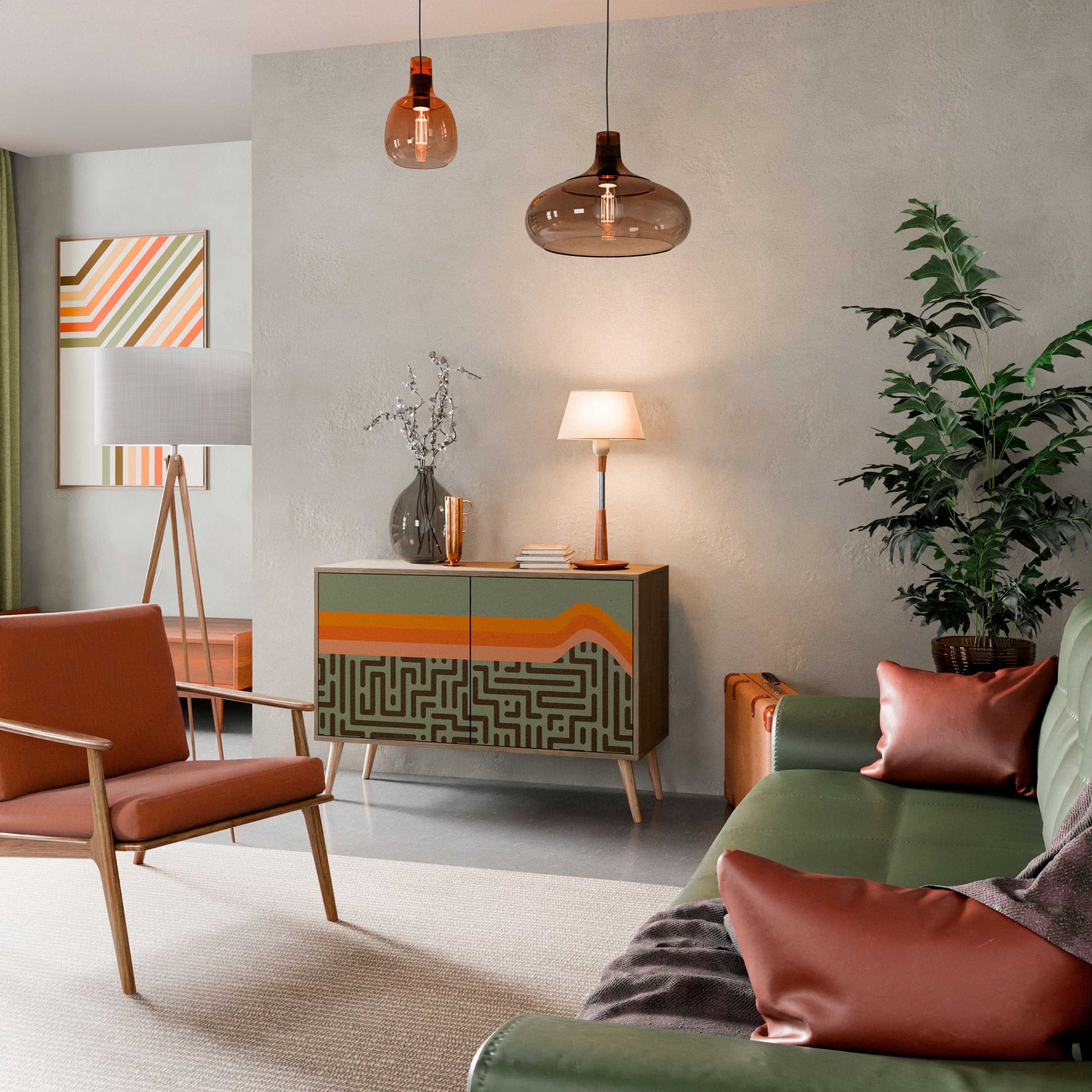 SIMPLE SOLUTIONS 2-Door Sideboard in Oak Effect