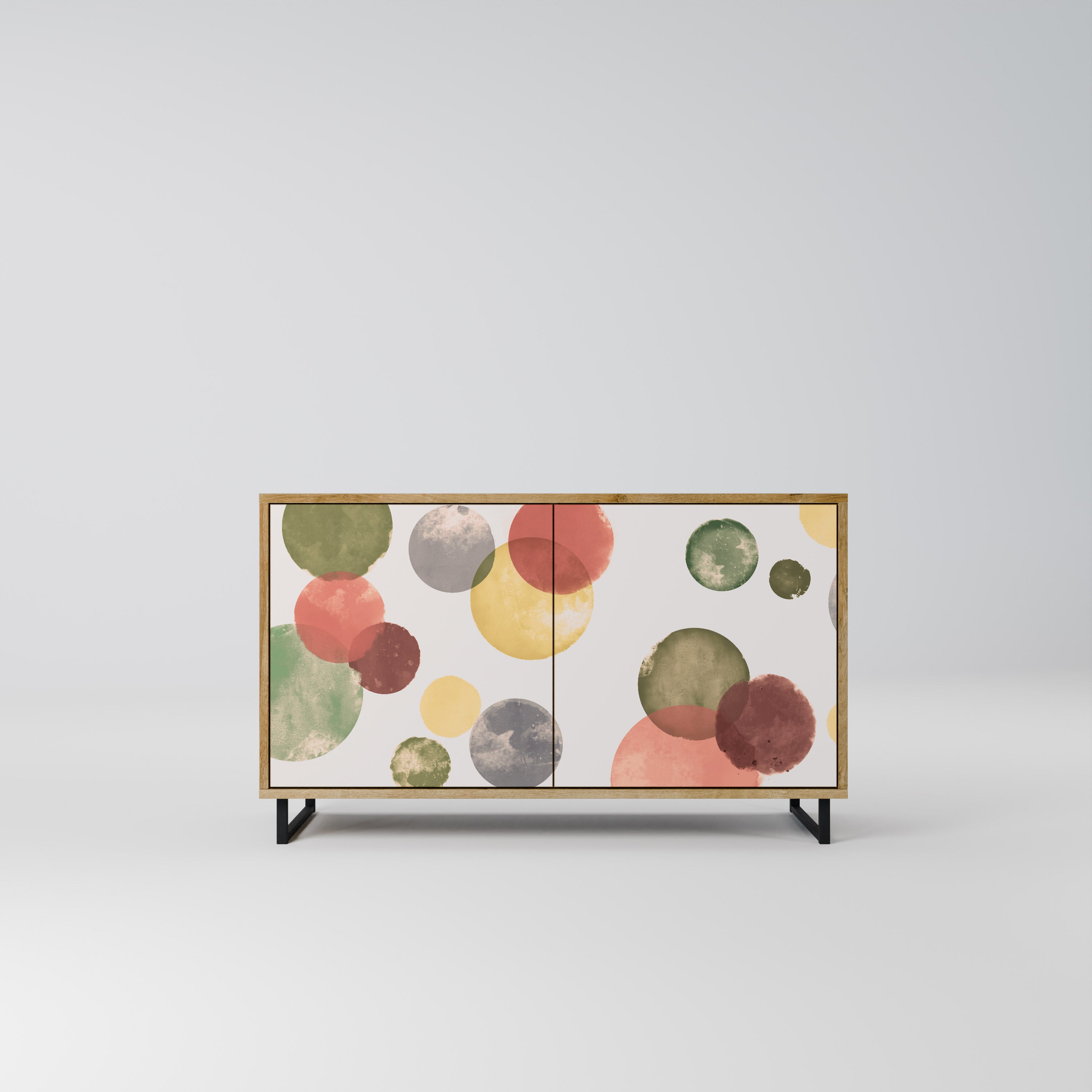 FLEETING HAPPINESS 2-Door Sideboard in Oak Effect