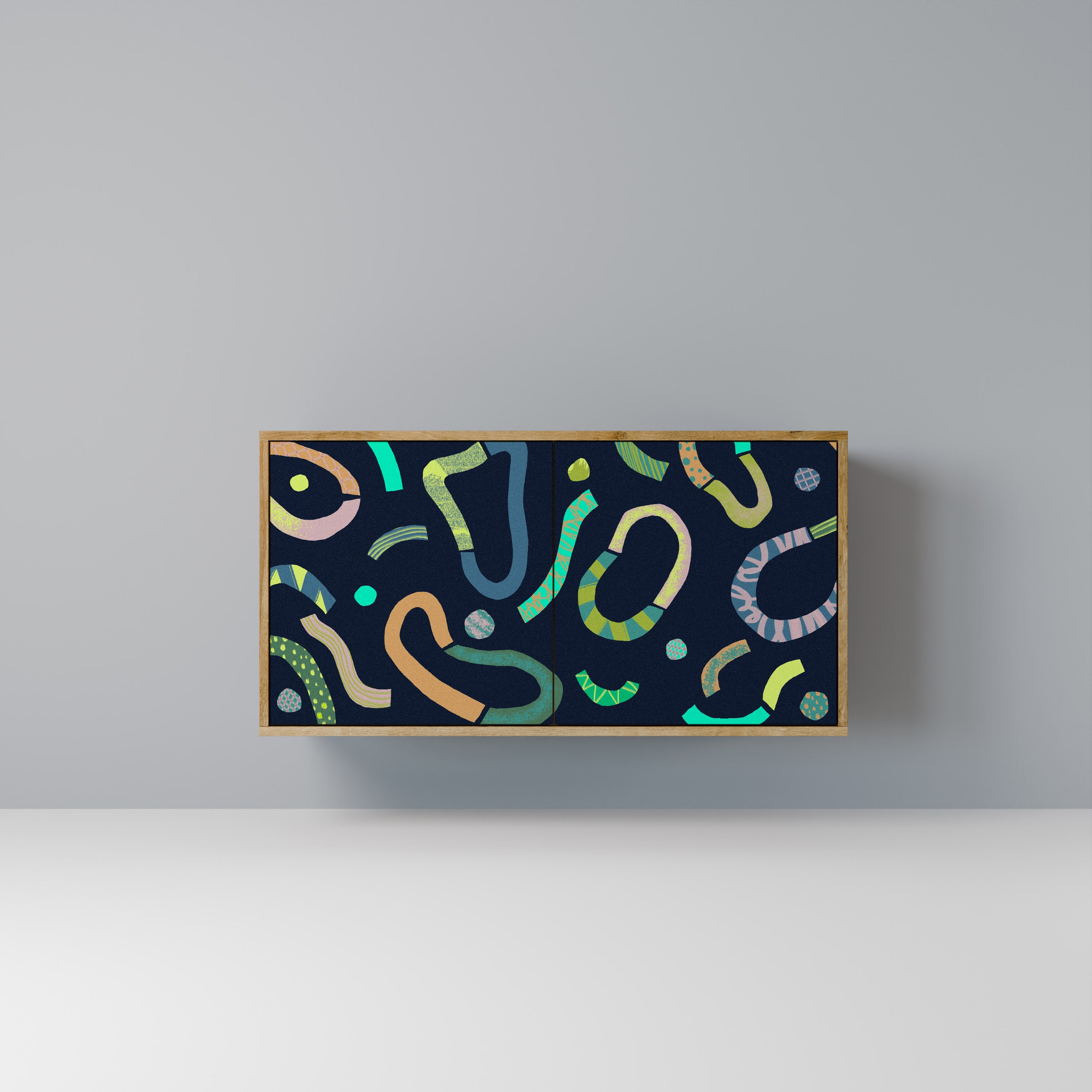 CONTRAST DANCE 2-Door Sideboard in Oak Effect