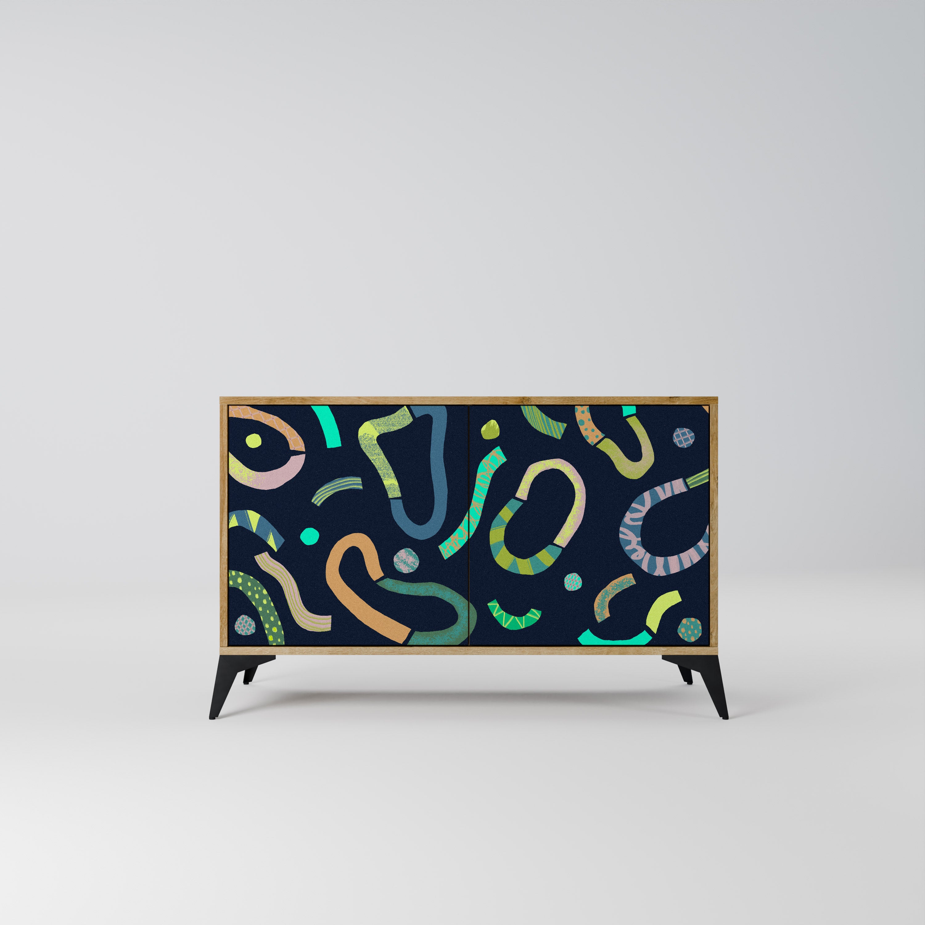 CONTRAST DANCE 2-Door Sideboard in Oak Effect