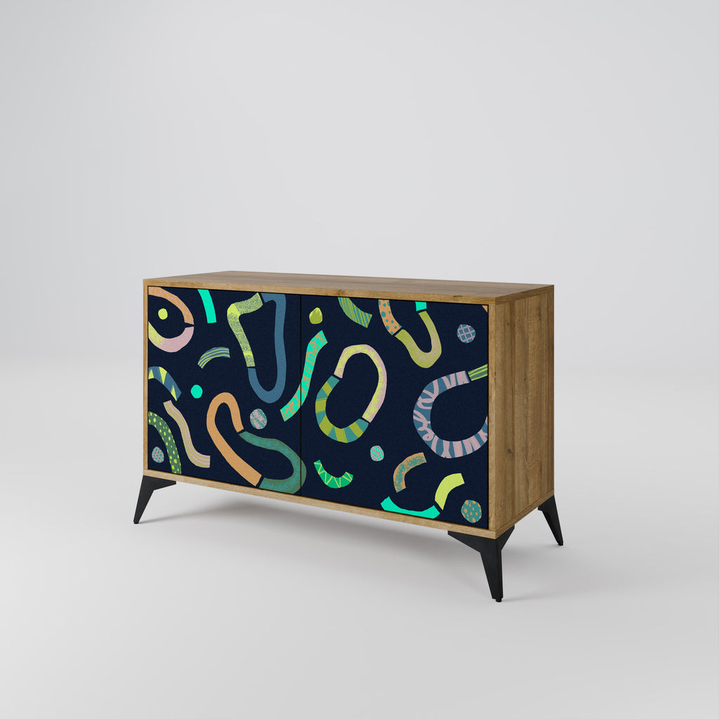 CONTRAST DANCE 2-Door Sideboard in Oak Effect
