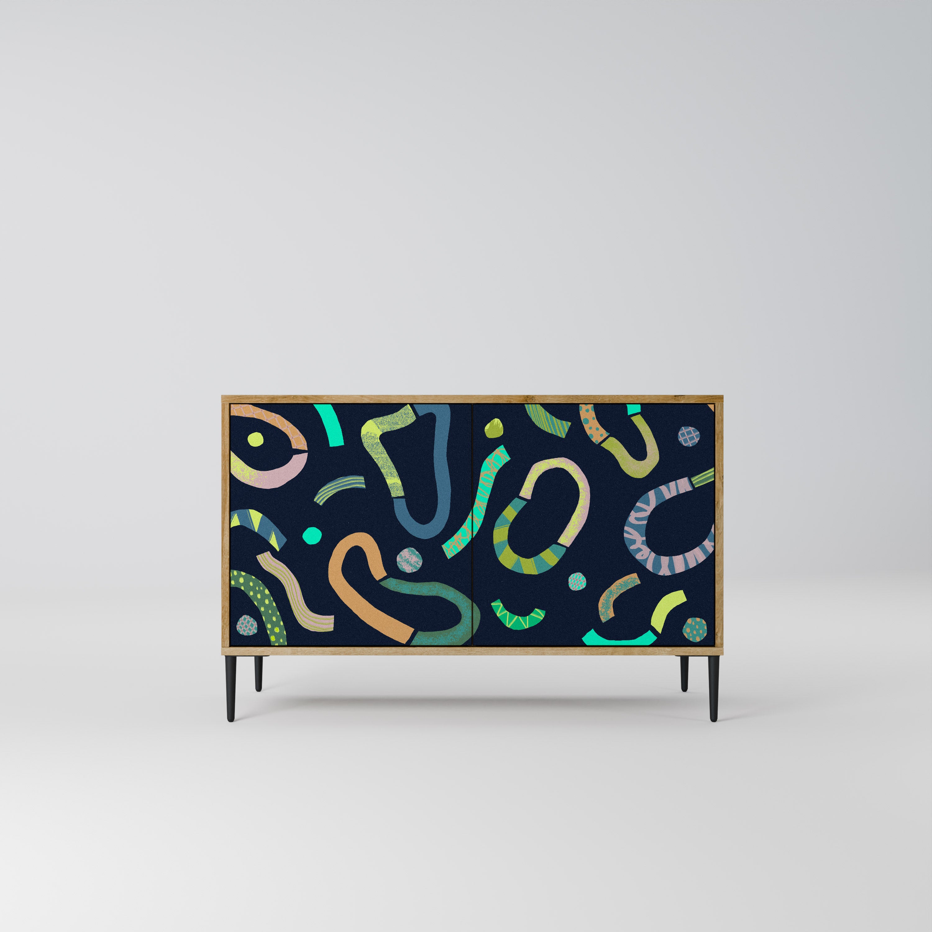 CONTRAST DANCE 2-Door Sideboard in Oak Effect