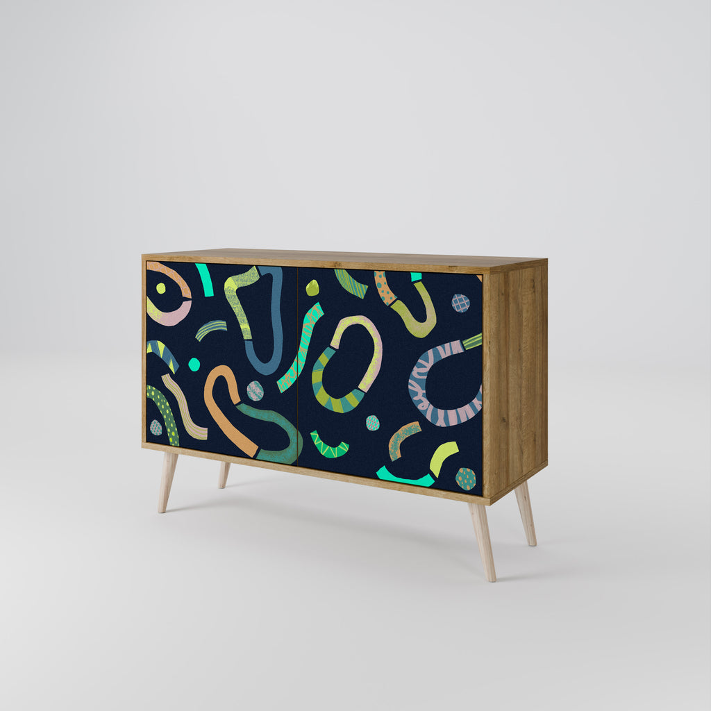 CONTRAST DANCE 2-Door Sideboard in Oak Effect