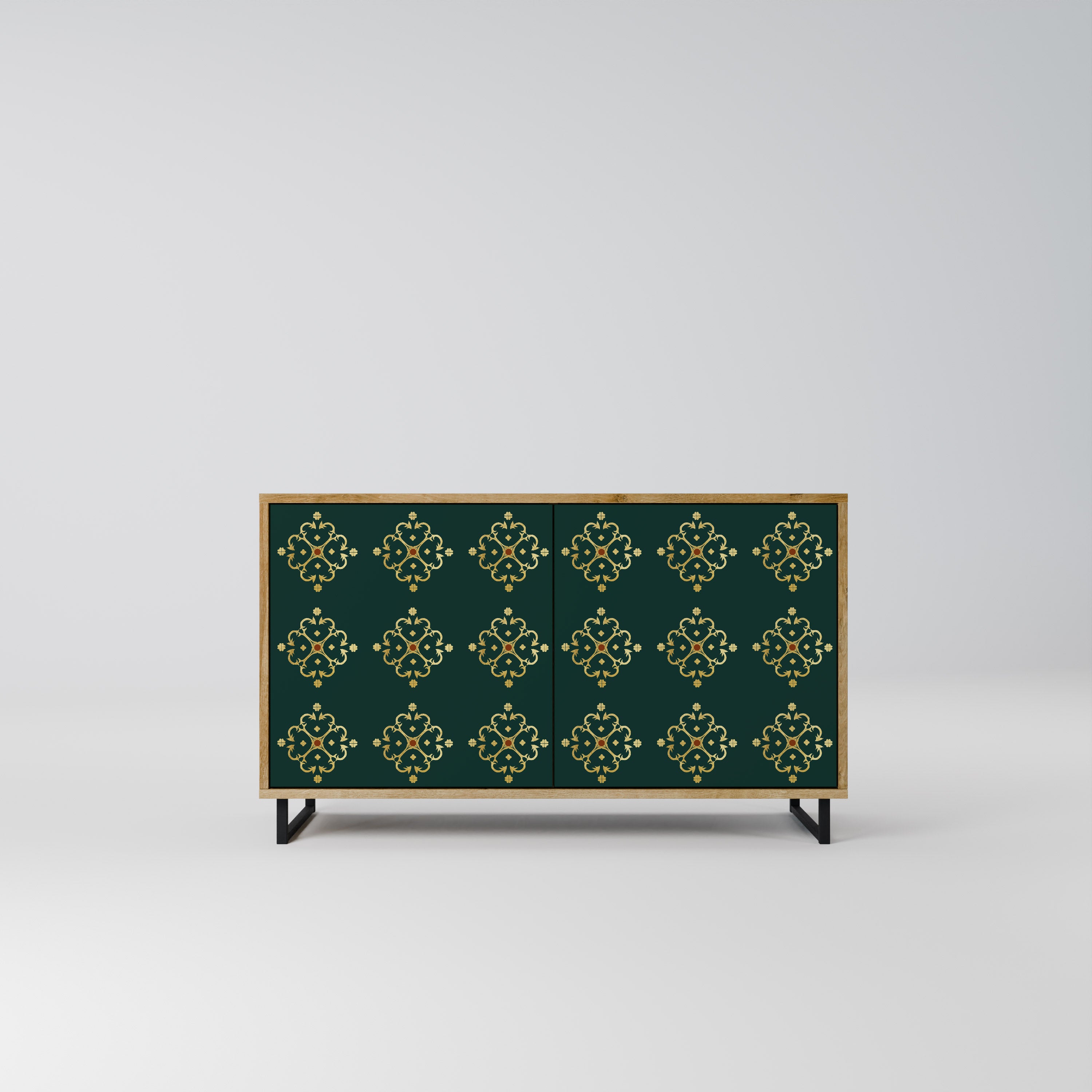 ROYAL MEDALLION 2-Door Sideboard in Oak Effect