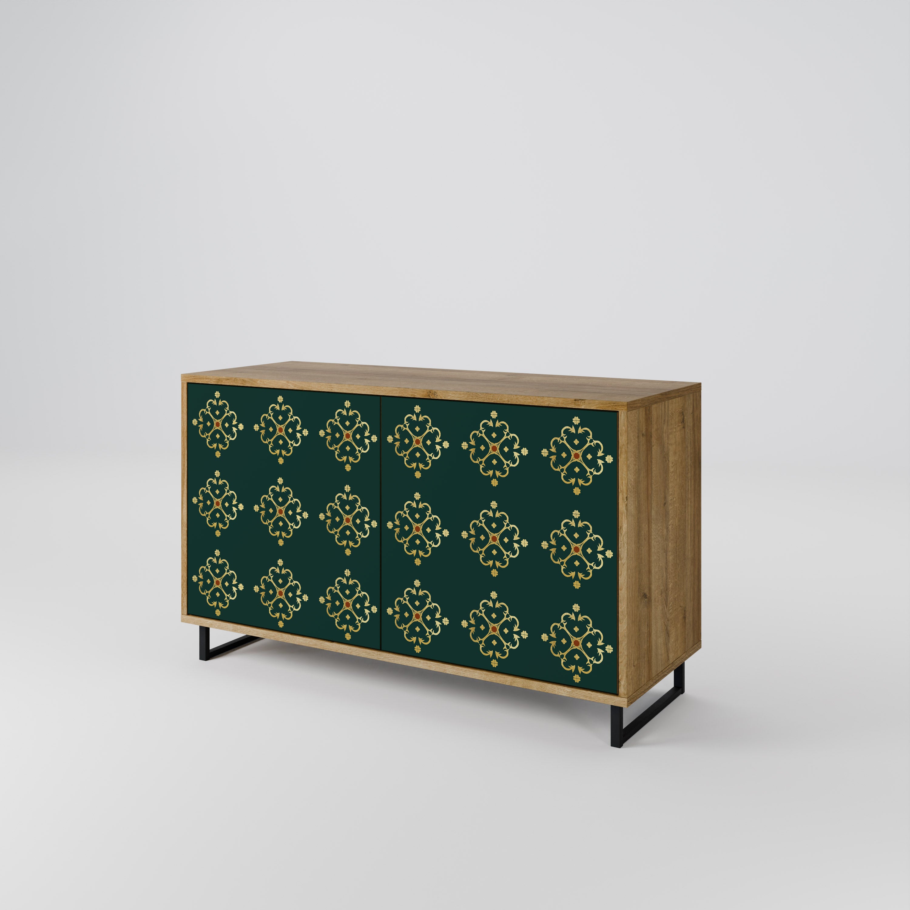 ROYAL MEDALLION 2-Door Sideboard in Oak Effect