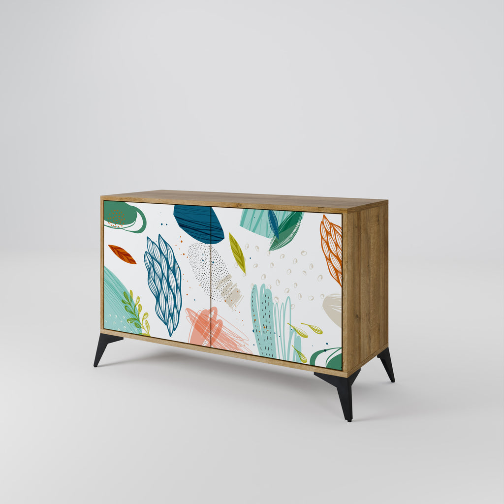 BOTANICAL HURRICANE 2-Door Sideboard in Oak Effect