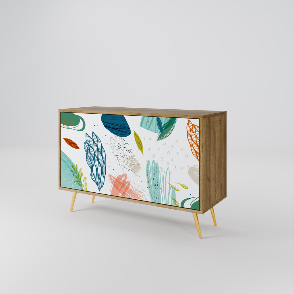 BOTANICAL HURRICANE 2-Door Sideboard in Oak Effect