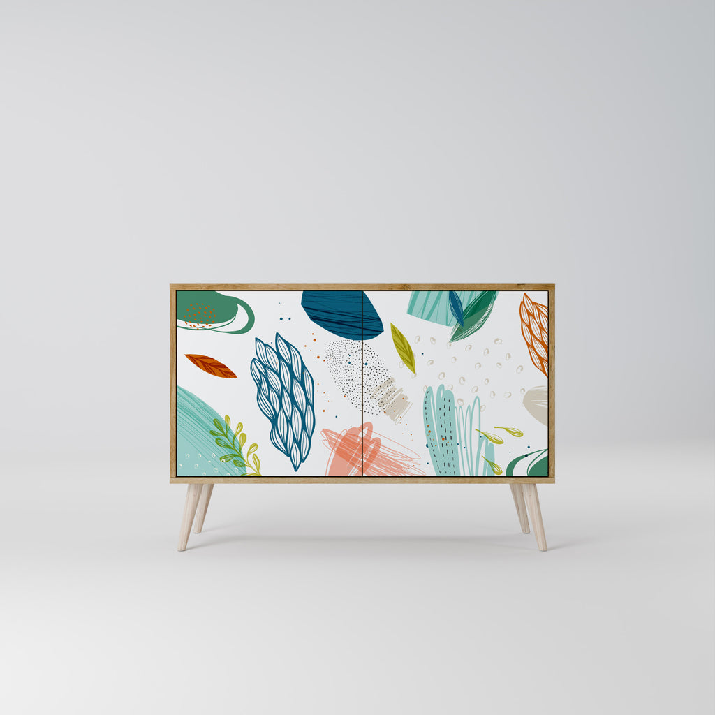 BOTANICAL HURRICANE 2-Door Sideboard in Oak Effect