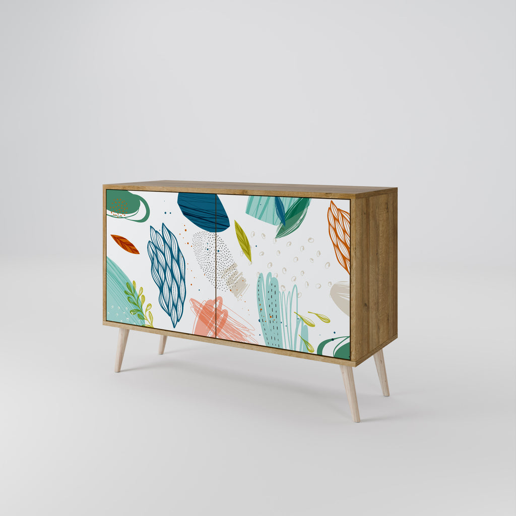 BOTANICAL HURRICANE 2-Door Sideboard in Oak Effect