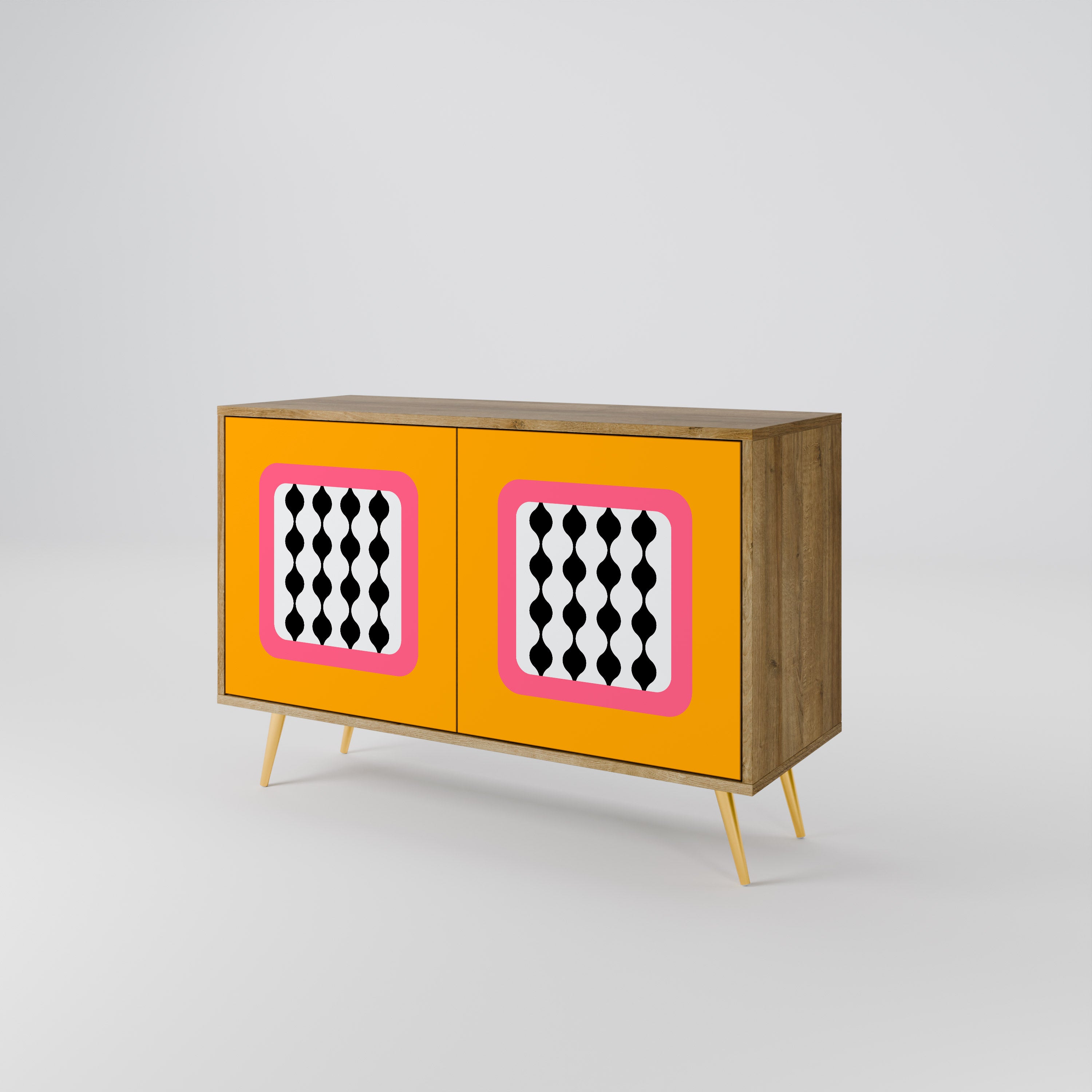 TEARS IN HEAVEN 2-Door Sideboard in Oak Effect