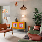 TEARS IN HEAVEN Aparador de 2 Puertas en Efecto Roble