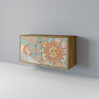 MYSTICAL STRUCTURE 2-Door Sideboard in Oak Effect