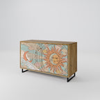 MYSTICAL STRUCTURE 2-Door Sideboard in Oak Effect