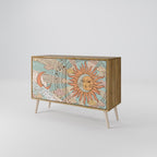 MYSTICAL STRUCTURE 2-Door Sideboard in Oak Effect
