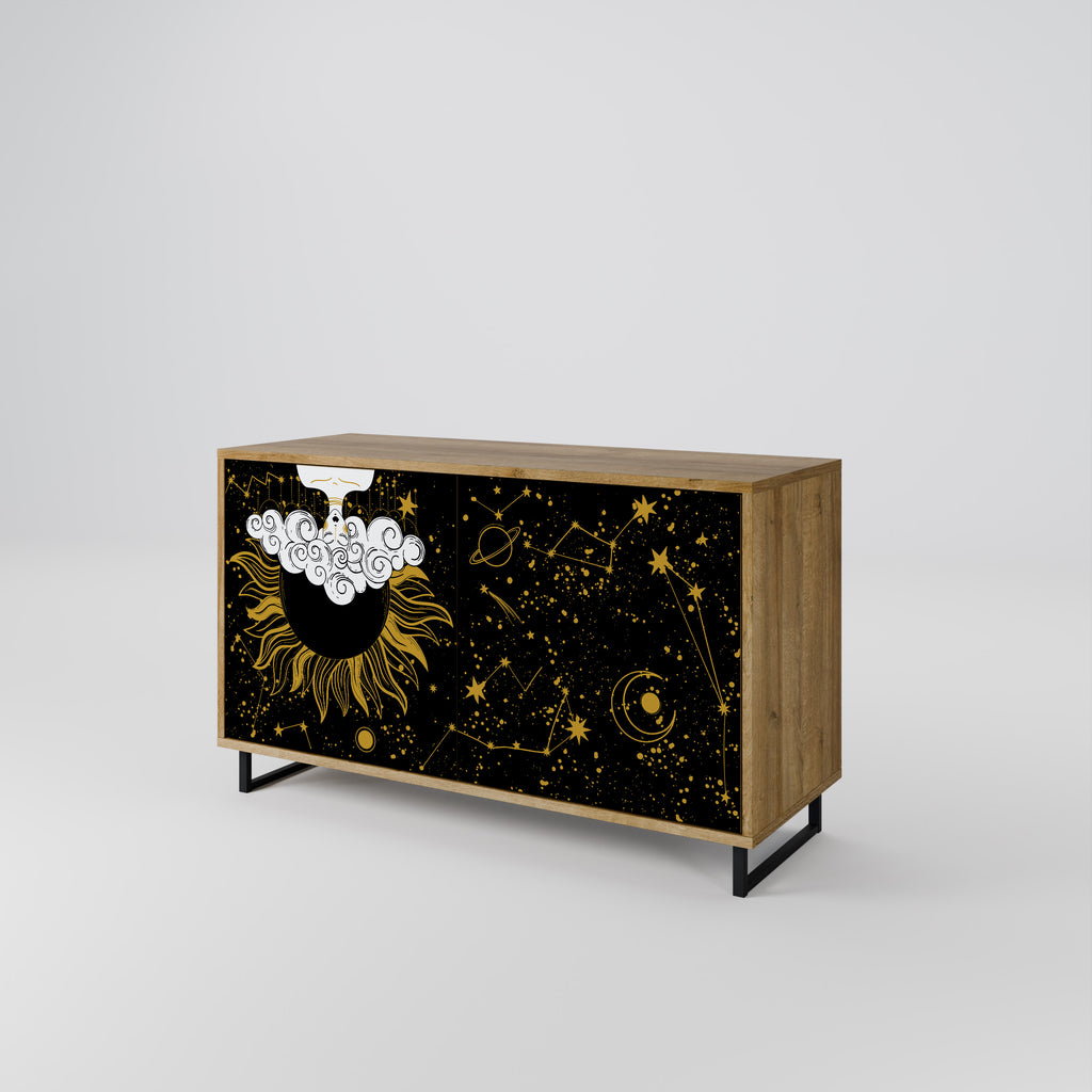 STELLAR CONSTELLATIONS 2-Door Sideboard in Oak Effect