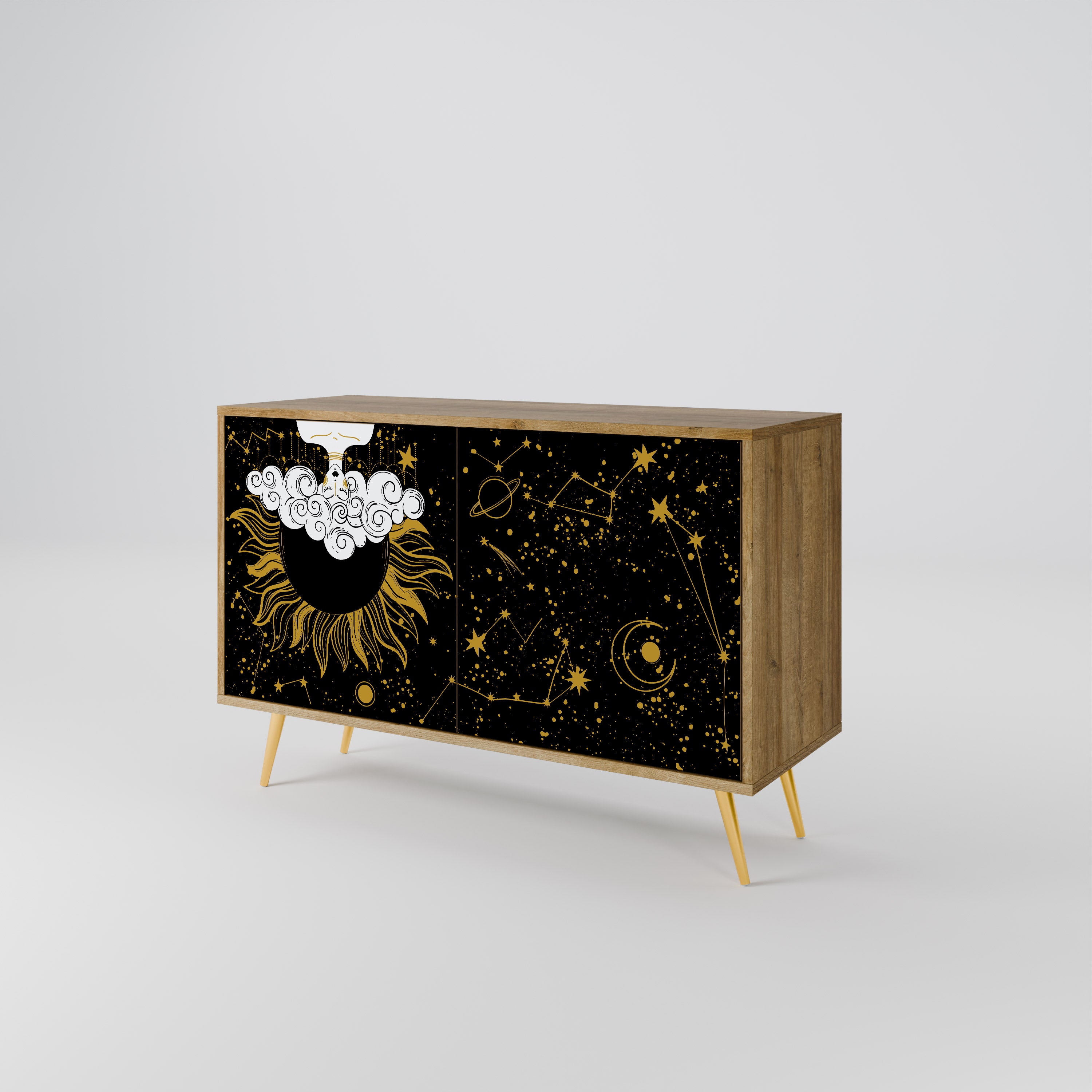 STELLAR CONSTELLATIONS 2-Door Sideboard in Oak Effect