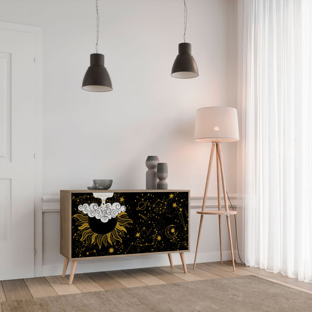 STELLAR CONSTELLATIONS 2-Door Sideboard in Oak Effect