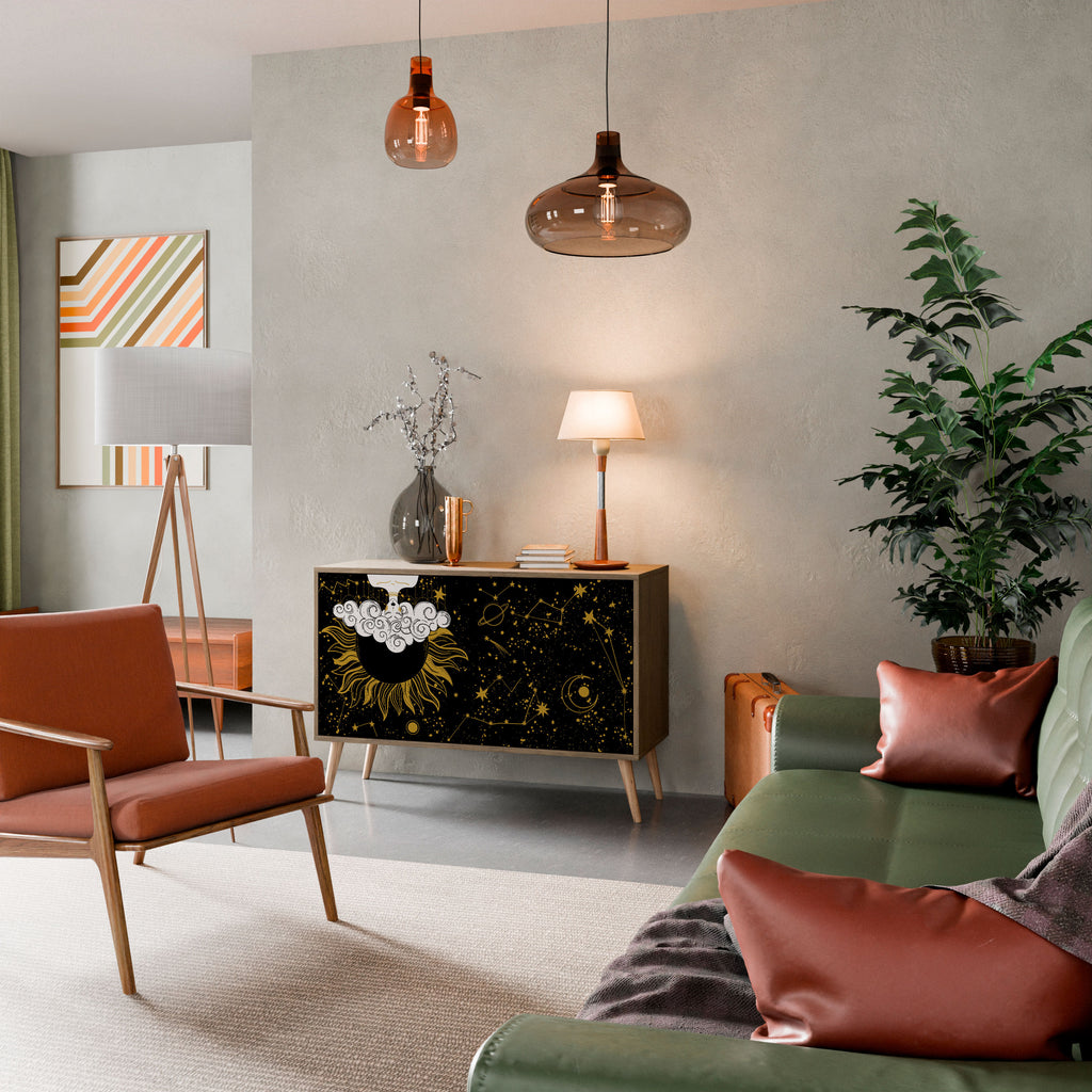 STELLAR CONSTELLATIONS 2-Door Sideboard in Oak Effect