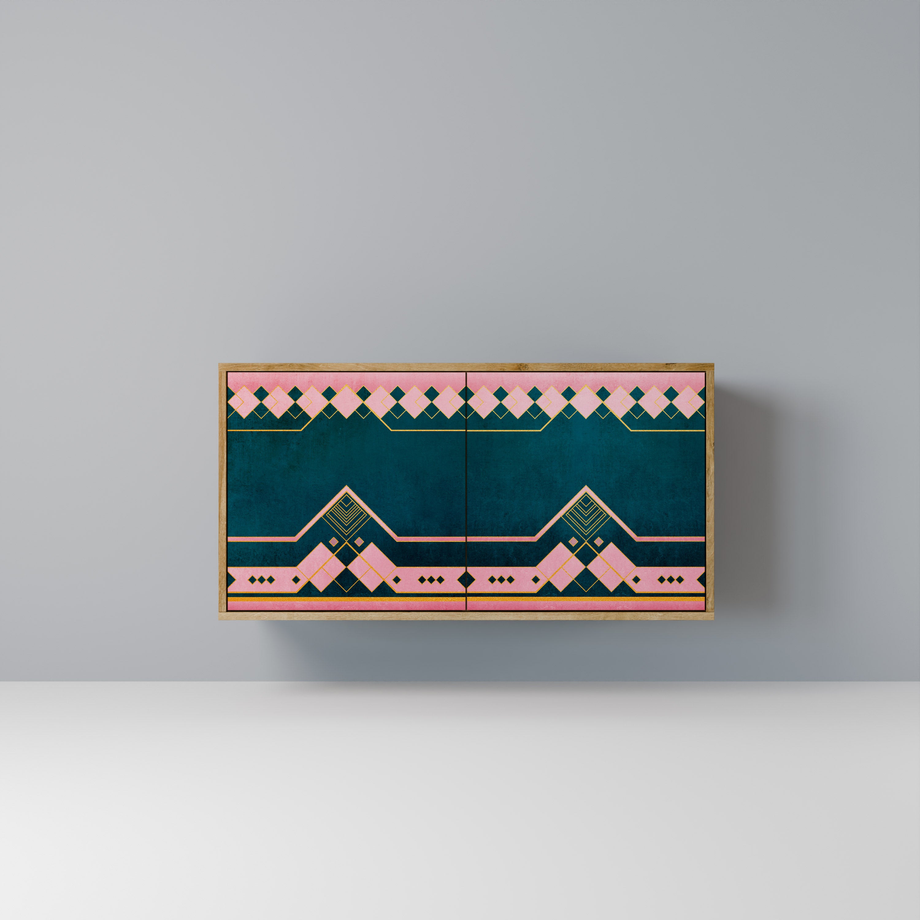 ROYAL COMPOSITION 2-Door Sideboard in Oak Effect